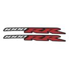 Par De Adesivos Emblema Honda CBR 1000RR Branco Par De Adesivos Emblema Honda CBR 1000RR Branco