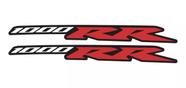 Par De Adesivos Emblema Honda Cbr 1000rr Branco Vermelho Par De Adesivos Emblema Honda Cbr 1000rr Branco Vermelho