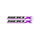 Par De Adesivos Escrita Honda Cb 500x Roxo E Preto