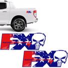 Par De Adesivos Fx4 Punisher Limited Edition Emblema Azul