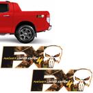Par De Adesivos Fx4 Punisher Limited Edition Emblema Marrom