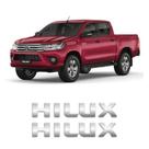 Par De Adesivos Hilux Cromado Resinado Santo Antônio