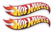 Par De Adesivos Hot Wheels Carro Moto Bike 30x9cm Resinado