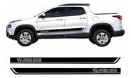 Par de Adesivos Laterais Compatível Fiat Toro Opening Edition Par de Adesivos Laterais Compatível Fiat Toro Opening Edition