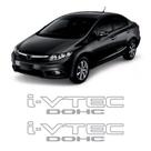 Par De Adesivos Laterais Para Civic 2007 á 2011 Ivtec Dohc Prata Par De Adesivos Laterais Para Civic 2007 á 2011 Ivtec Dohc Prata