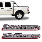 Par de Adesivos Limited Ranger 2010/2012 Emblema Lateral