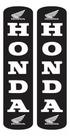 Par De Adesivos Protetor De Bengala Honda Branco Resinado