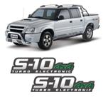 Par De Adesivos S10 2009/2011 Turbo Electronic 4x4 Verde Par De Adesivos S10 2009/2011 Turbo Electronic 4x4 Verde