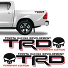 Par De Adesivos Trd Punisher Edition Hilux Emblema Lateral