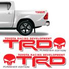 Par De Adesivos Trd Punisher Edition Hilux Lateral Vermelho
