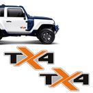 Par de Adesivos Tx4 Troller 2020/ Lrd Emblema Lateral Portas