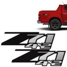 Par De Adesivos Z71 4x2 S10, Silverado Emblema lateral Preto Par De Adesivos Z71 4x2 S10, Silverado Emblema lateral Preto