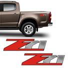 Par De Adesivos Z71 S10 Emblema Vermelho