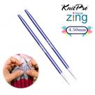 Par de Agulhas Intercambiáveis Tricô KnitPro Zing 4.50mm