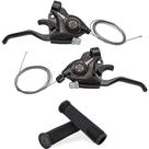 Par De Alavanca Rapid Fire Passador De Marcha Tipo Shimano 21V 3x7 Gts Alumínio Manoplas Para Guidão