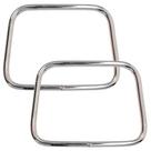 Par de Alças de Metal Retangular para Bolsas 11 x 8cm - Círculo Par de Alças de Metal Retangular para Bolsas 11 x 8cm - Círculo