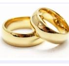 Par de Aliaças Tungstênio 6mm Banhada a ouro 18K