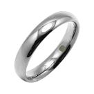 Par de Aliança Anatômica Meia Cana Ouro 18k 3,7mm WG