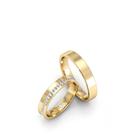Par de aliança LONELY em ouro 18k - anatômico