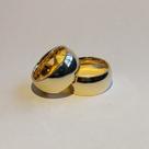Par de Aliança Oca Megablaster 10mm em Ouro 18k Tradicional Par de Aliança Oca Megablaster 10mm em Ouro 18k Tradicional