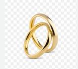 Par de Alianças Banhadas a Ouro 18K 3mm Abaluada