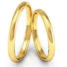 Par De Alianças Casamento Ouro 416k 3mm Abaulada-Garantia Eterna!!! Par De Alianças Casamento Ouro 416k 3mm Abaulada-Garantia Eterna!!!