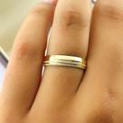 Par de Alianças de Casamento Eternize em Ouro 18K Abaulada 4mm