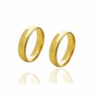 Par de Alianças de Ouro 18K coleçao Diana com 5mm de largura e 5 g Par de Alianças de Ouro 18K coleçao Diana com 5mm de largura e 5 g