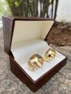 Par de Aliancas Diana Ouro 18 K de 7 mm abauladas