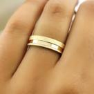 Par de Aliancas em Ouro 18K colecao Eternize 5mm, 8g