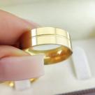 Par de Aliancas em Ouro 18K colecao Eternize 6mm, 7g