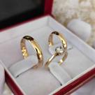 Par De Alianças fabricadas em Cobre banhada a Ouro 18k 6mm