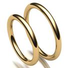 Par De Alianças noivado e Casamento rendonda De Ouro amarelo 18k Par De Alianças noivado e Casamento rendonda De Ouro amarelo 18k