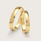 Par de Alianças Para Noivado ou Casamento em Ouro 18K 3mm