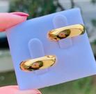 PAR DE ALIANÇAS tradicional 6mm banh/18k casamento noivado PAR DE ALIANÇAS tradicional 6mm banh/18k casamento noivado