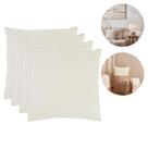 Par De Almofadas Bege Texturizadas Boho Chic 43x43cm Para Sala Ou Cama