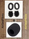 Par de almofadas espuma Para Headset Bose A10 E A20 Aviation Com Espuma do Mic