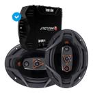 Par De Alto Falante Quadriaxial Jbl 69 Polegadas 6x9 240w Rms + Amplificador Stetsom