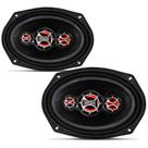 Par de alto falantes 6x9 pol 220w rms shutt quadriaxial