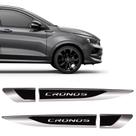 Par De Aplique Lateral Fiat Cronos 2018/19 Emblema Resinado