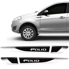 Par De Aplique Lateral Fiat Novo Palio Emblema Resinado