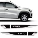 Par De Aplique Lateral Renault Kwid 2017/19 Emblema Resinado