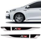 Par De Aplique Lateral Toyota Corolla Xrs Emblema Resinado 2013 a 2019