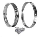 Par de Aros Traseiro e Dianteiro e Par de Raios Biz 100 Biz 125 Par de Aros Traseiro e Dianteiro e Par de Raios Biz 100 Biz 125