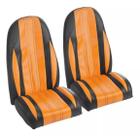 Par de Banco (Preto e Laranja) p/ Mini Buggy Fapinha