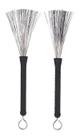 Par de Baqueta Vassourinha Mpro Retrátil Aço Bateria e Cajon Par de Baqueta Vassourinha Mpro Retrátil Aço Bateria e Cajon