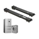 Par de Base Suporte com Rodinha Ajustável para Geladeira Fogão Máquina de Lavar Secadoras Comprimento Ajustável até 70cm
