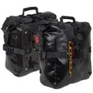 Par de Bolsa Alforje Estanque Saxon 30L Preto Casca Grossa