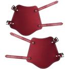 Par De Braceletes material sintético Vermelho Cosplay Medieval Par De Braceletes material sintético Vermelho Cosplay Medieval