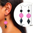 Par de brinco feminino com estilo elegante artesanal feitos com miçangas e entremeios Par de brinco feminino com estilo elegante artesanal feitos com miçangas e entremeios